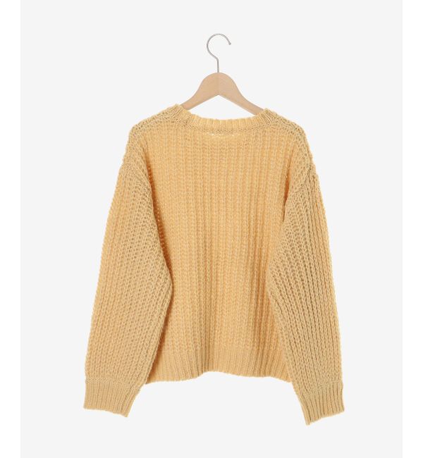  「《WEB限定アイテム》ヘアリーヤーンローゲージニット」|ニット・セーター|