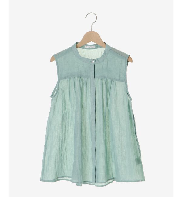  「《WEB限定アイテム》ガーゼノースリーブブラウス」|シャツ・ブラウス|