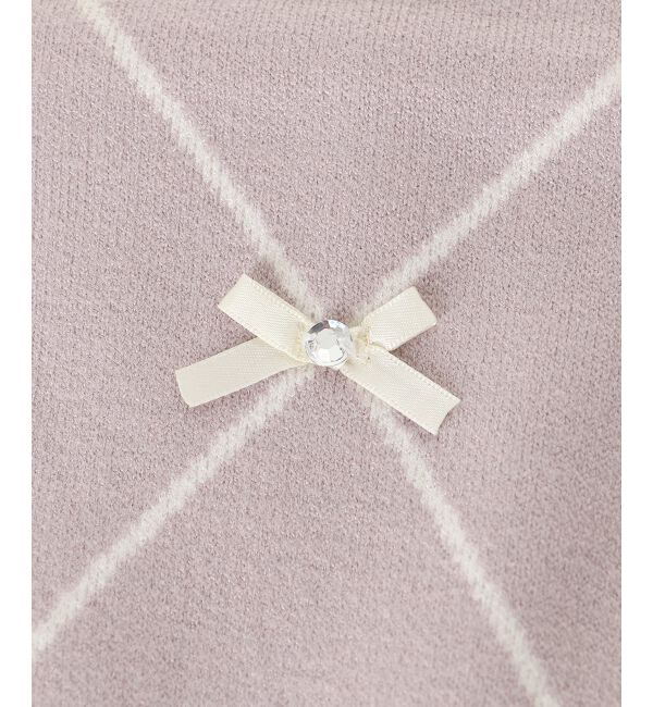 MAJESTICLEGON「プチリボンビジューニット」|ニット・セーター|