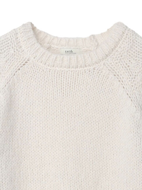 earth music&ecology「袖ガーター編みニットプルオーバー」|ニット・セーター|