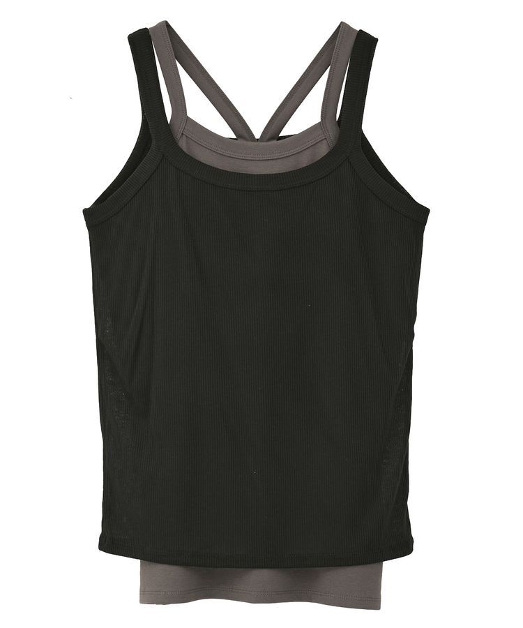 earth music&ecology「配色レイヤードタンクトップ」|インナー|