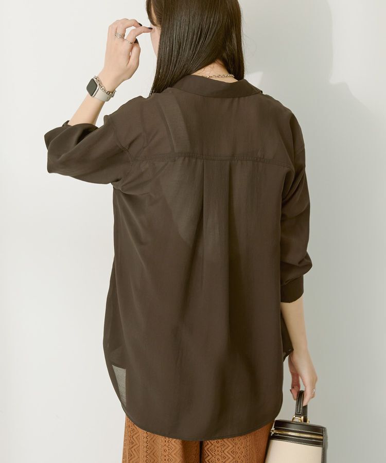 AMERICAN HOLIC「シアーボイルオーバーシルエットシャツ」|シャツ・ブラウス|