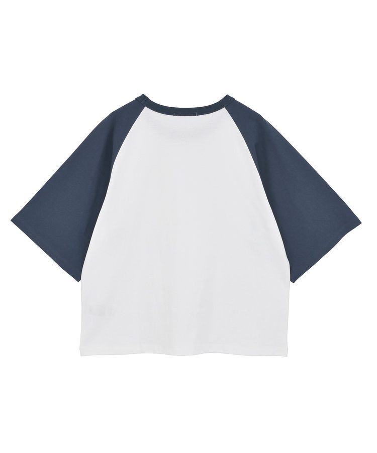 AMERICAN HOLIC「ラグラン配色7分袖プルオーバー」|Tシャツ・カットソー|