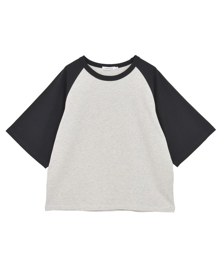 AMERICAN HOLIC「ラグラン配色7分袖プルオーバー」|Tシャツ・カットソー|