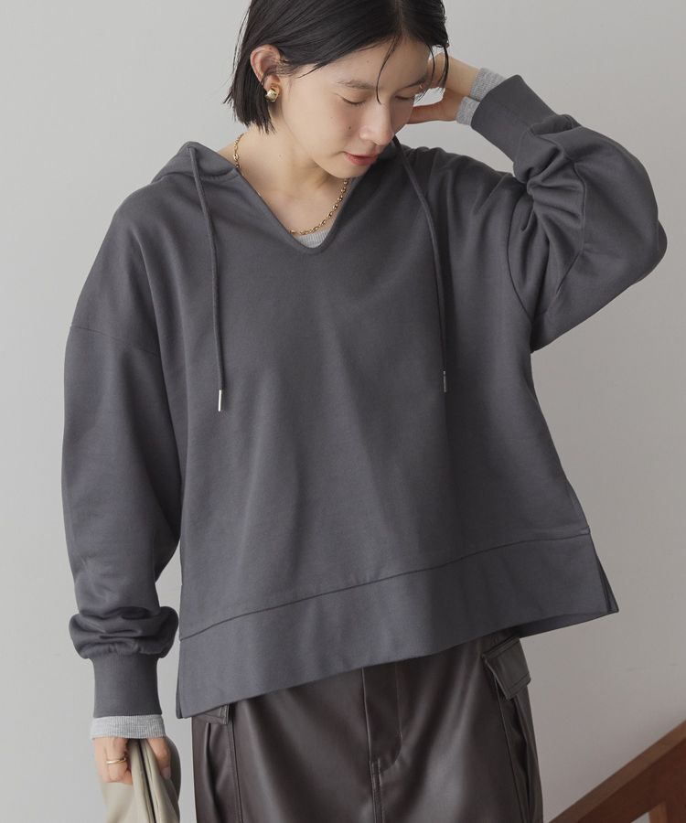 AMERICAN HOLIC「スキッパー裏毛パーカー」|スウェット・ジャージ|