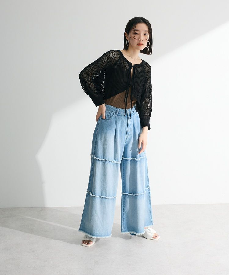 Green Parks「・ELENCARE DUE 2wayメッシュカーディガン」|カーディガン|