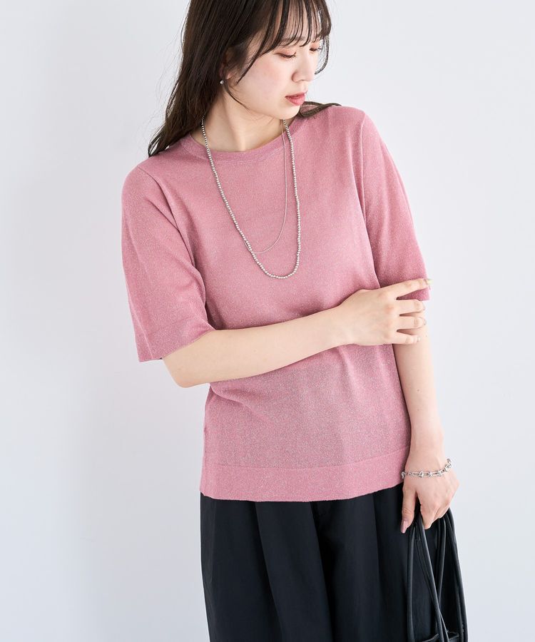 Green Parks「・Petit Fleur ラメシアーニット」|Tシャツ・カットソー|