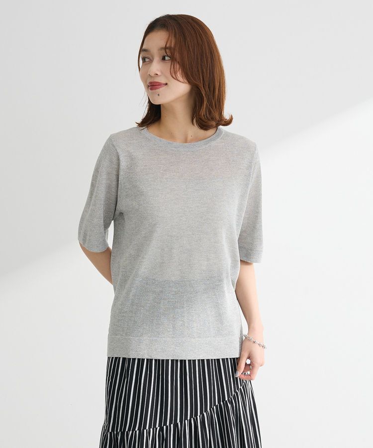 Green Parks「・Petit Fleur ラメシアーニット」|Tシャツ・カットソー|