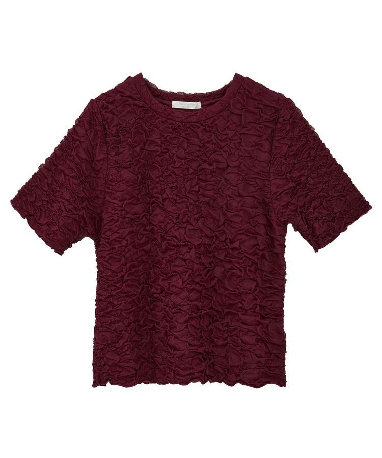 Green Parks「表面感カット5分袖プルオーバー」|Tシャツ・カットソー|