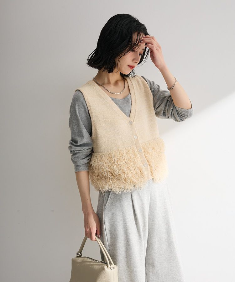 Green Parks「ブークレループニットベスト」|ベスト・ジレ|