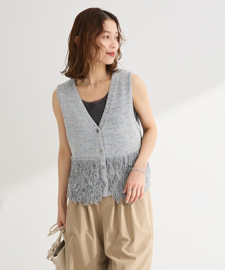 Green Parks「ブークレループニットベスト」|ベスト・ジレ|