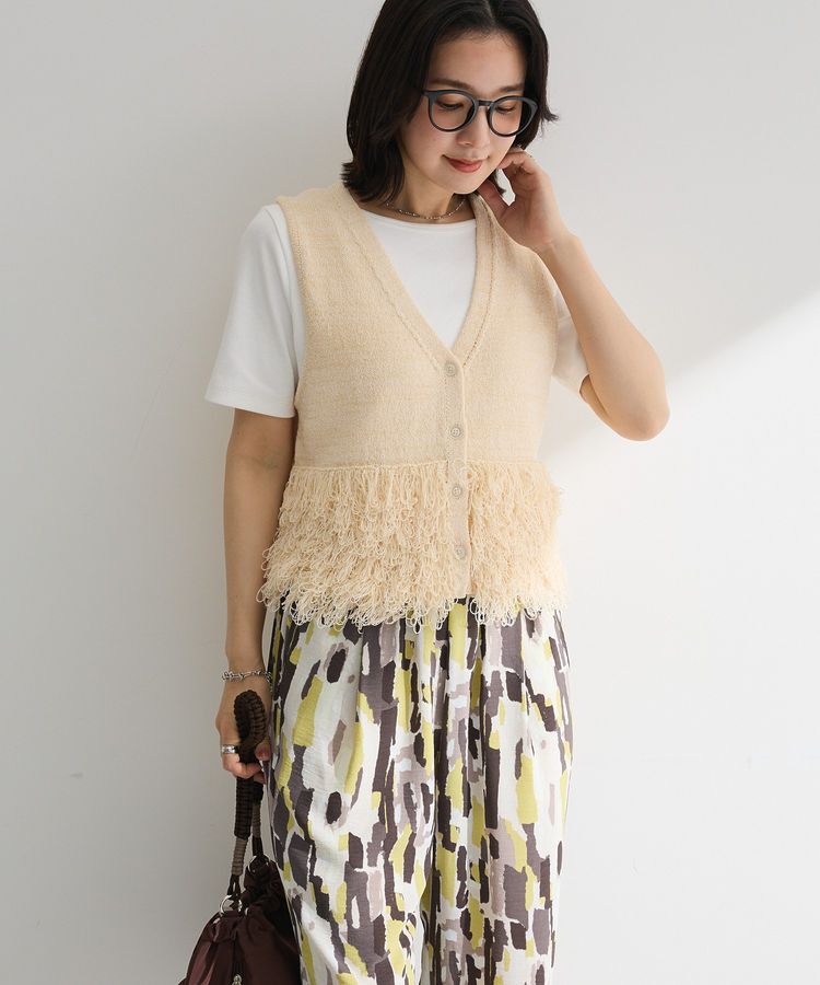 Green Parks「ブークレループニットベスト」|ベスト・ジレ|