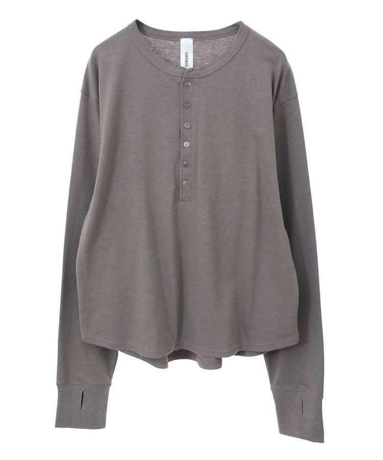 GARAGE OF GOOD CLOTHING「【日本製】ヘンプジャージーヘンリーネックプルオーバー」|Tシャツ・カットソー|