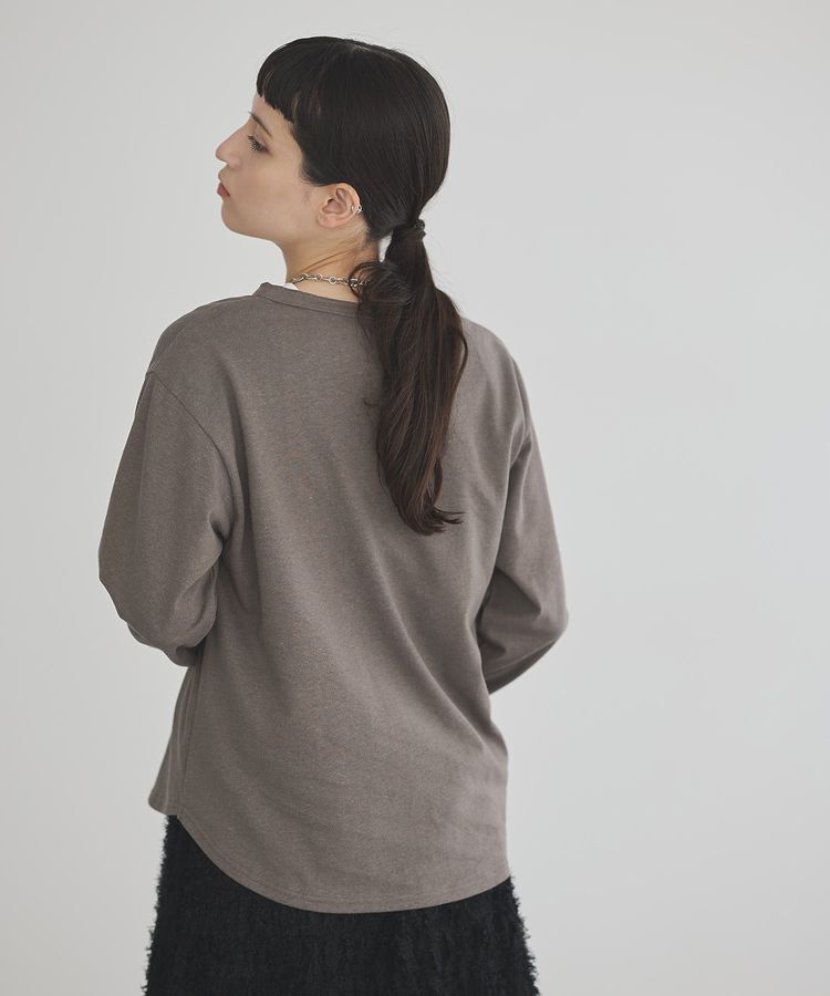 GARAGE OF GOOD CLOTHING「【日本製】ヘンプジャージーヘンリーネックプルオーバー」|Tシャツ・カットソー|