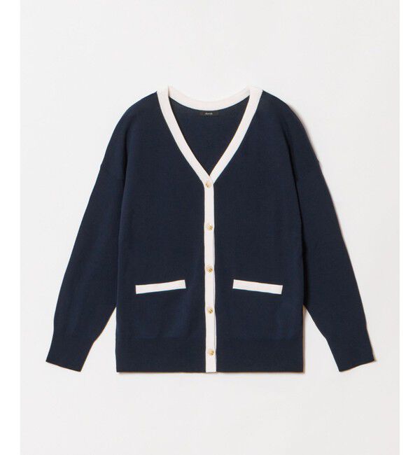 allureville「ハイツイストコットンV カーディガン」|カーディガン|