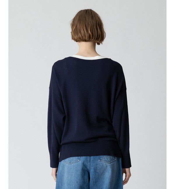 allureville「ハイツイストコットンV カーディガン」|カーディガン|