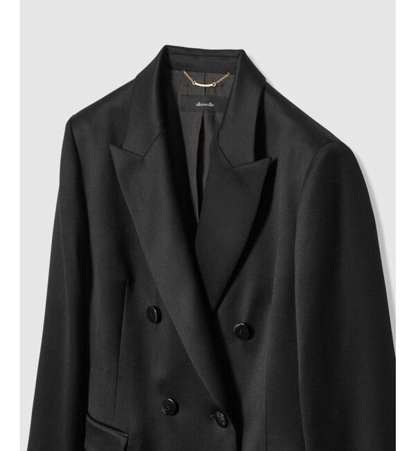 allureville「バックタックダブルブレストジャケット」|テーラードジャケット|