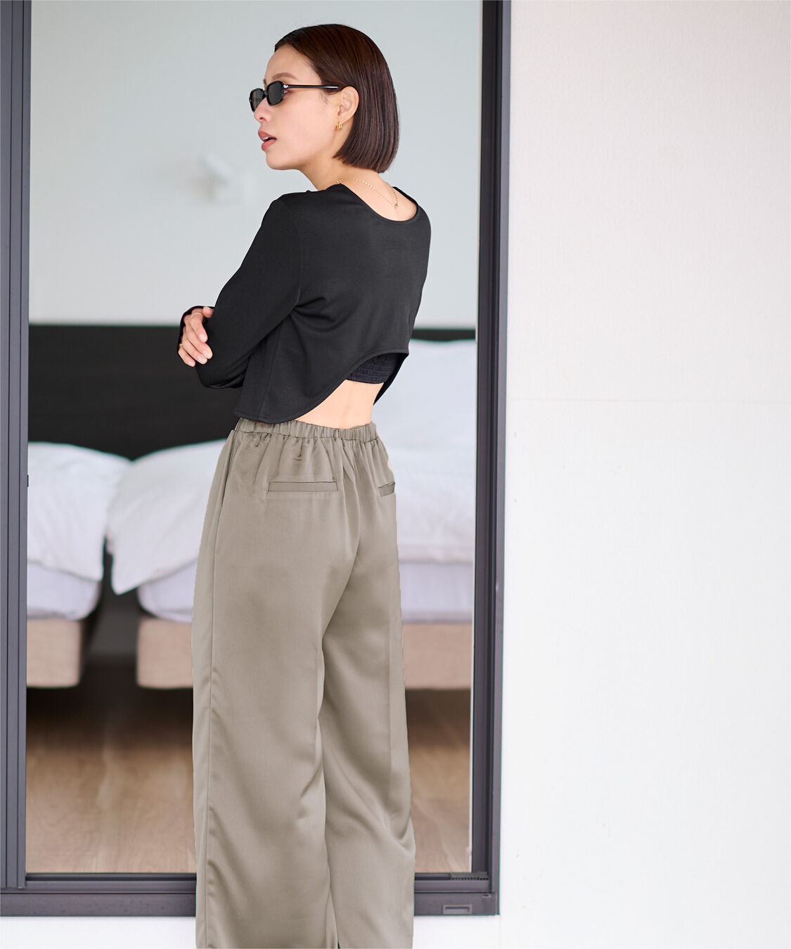 ur's「【黒川翼さんコラボアイテム】前後2wayトップス/ラッシュガード」|ビキニトップス|