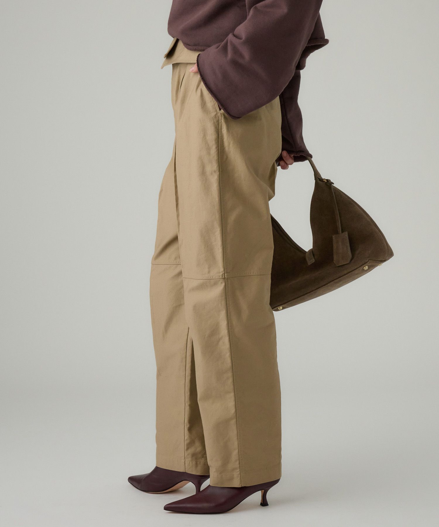 BABYLONE「【柳橋唯さんコラボアイテム】ハイウエスト2WAYチノ」|チノ|