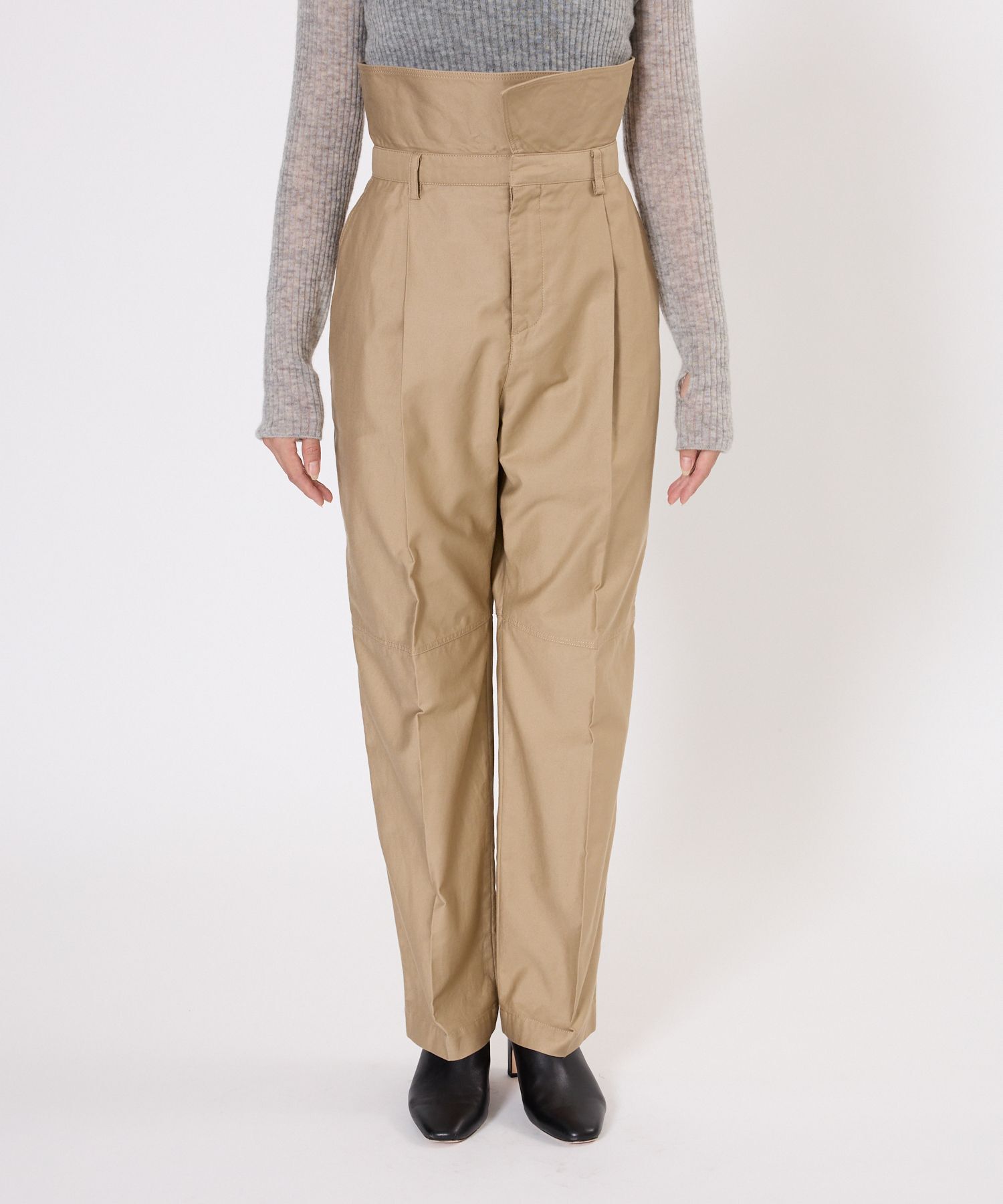 BABYLONE「【柳橋唯さんコラボアイテム】ハイウエスト2WAYチノ」|チノ|