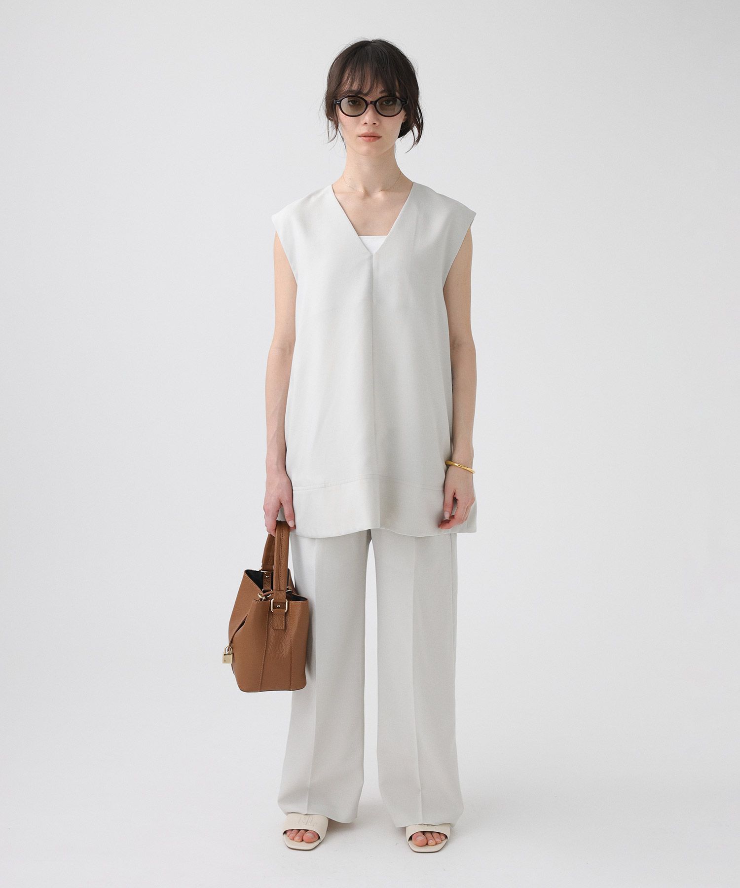 BABYLONE「スラブオックスパンツ」|スラックス|