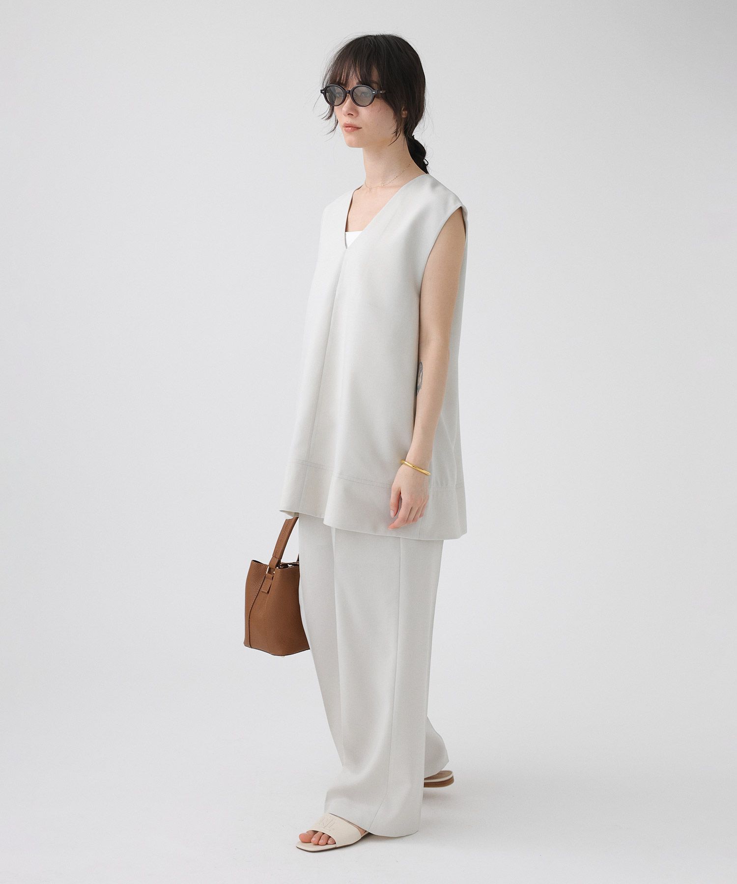 BABYLONE「スラブオックスパンツ」|スラックス|