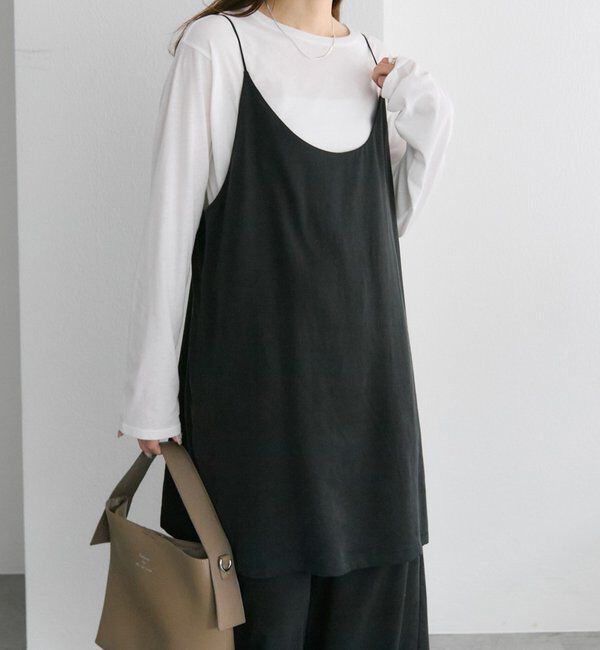  「【着回し力◎/セットアイテム】ソフトツイルキャミチュニック+パンツセット」|その他|