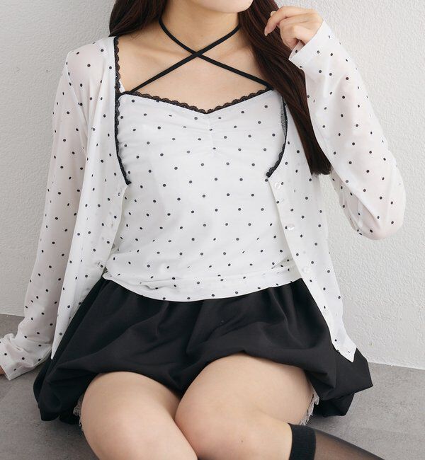  「ビスチェsetドロストカーディガン」|プルオーバー|