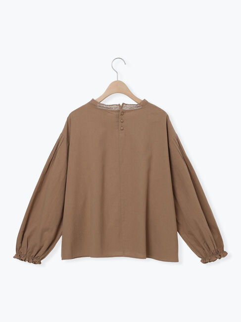 Samansa Mos2「【WEB限定】花柄刺繍ブラウス」|シャツ・ブラウス|