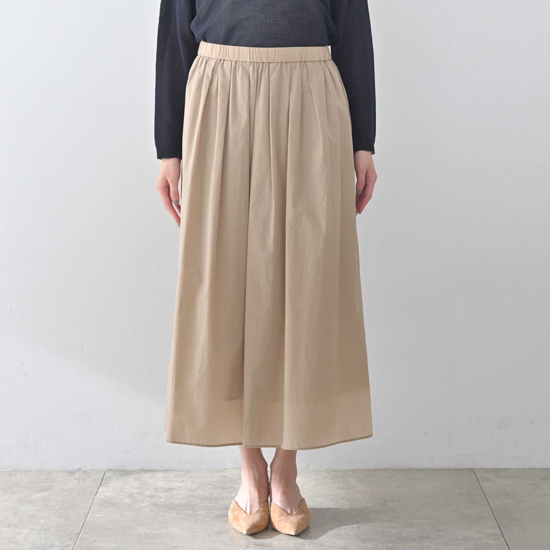 UNTITLED「【セットアップ可/ウエストゴム】シャイニータイプライタースカート」|スカート|