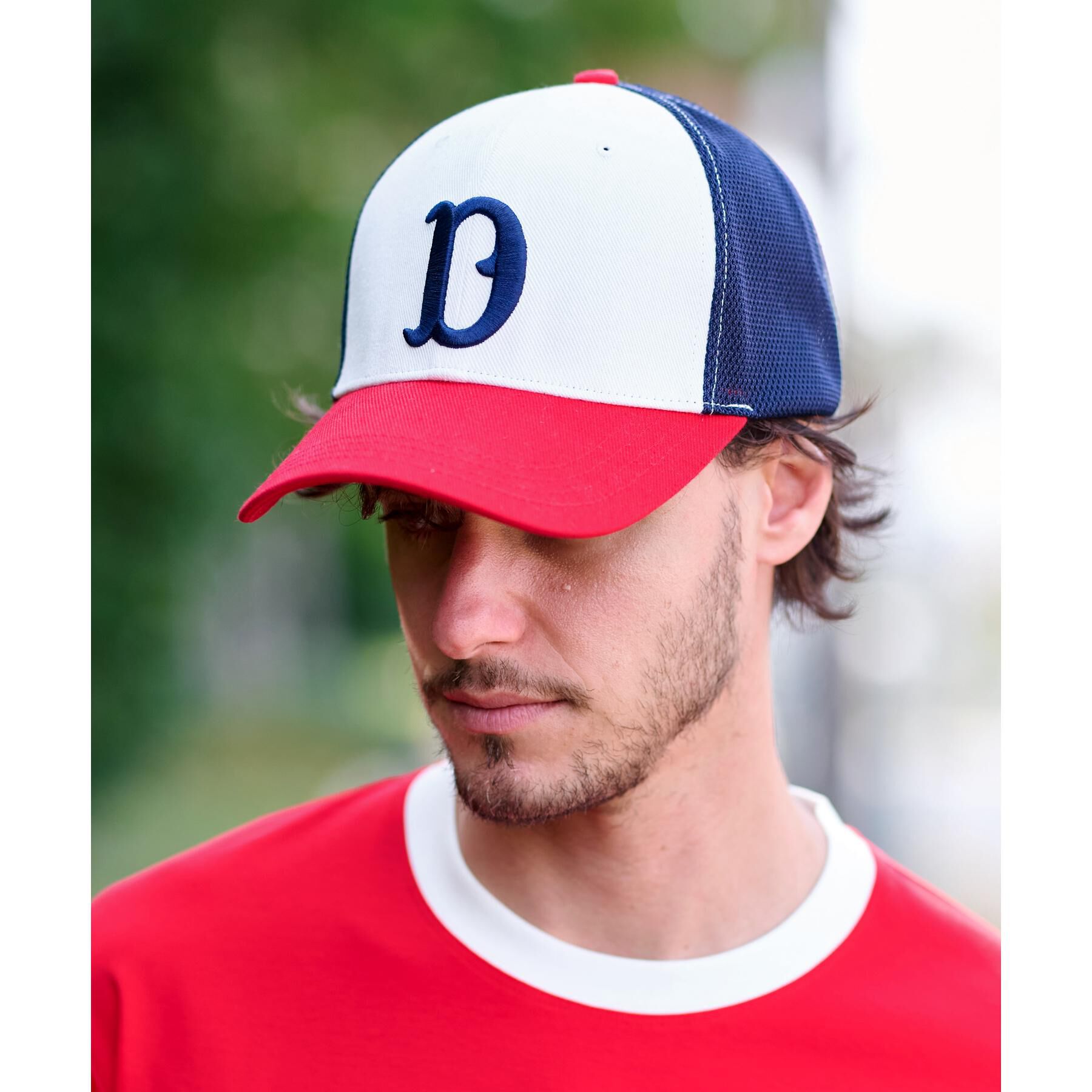 DRESSTERIOR「Dロゴ メッシュキャップ」|キャップ・キャスケット|レッド(762)