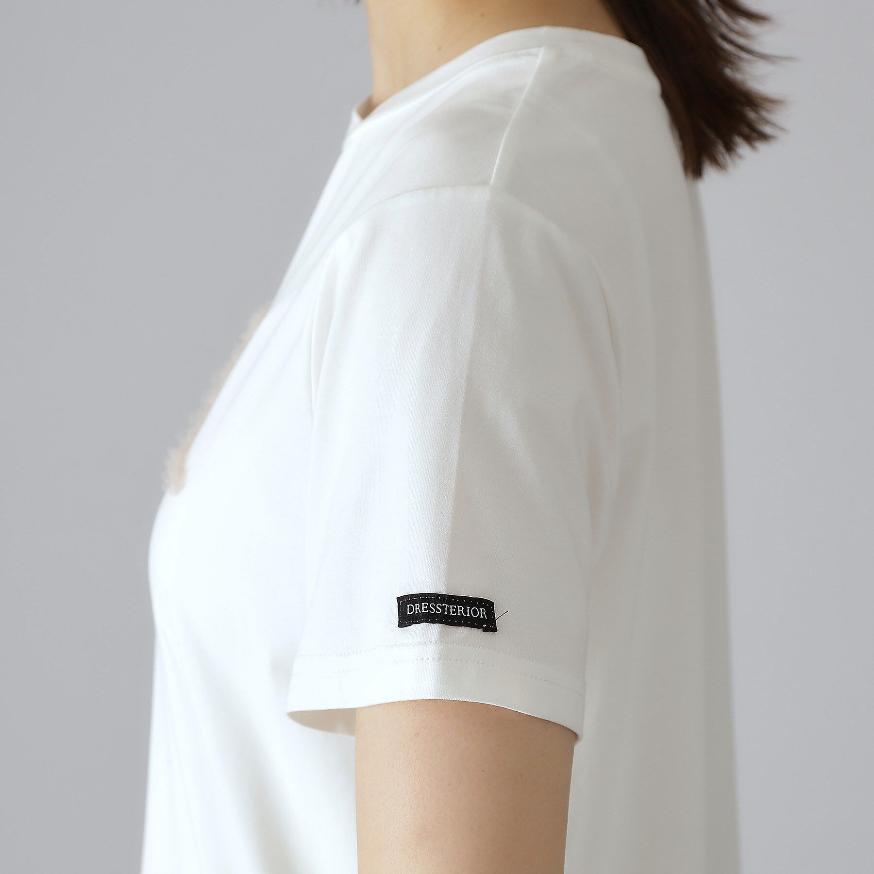 DRESSTERIOR「クリア天竺チュールCIELロゴTシャツ」|Tシャツ・カットソー|