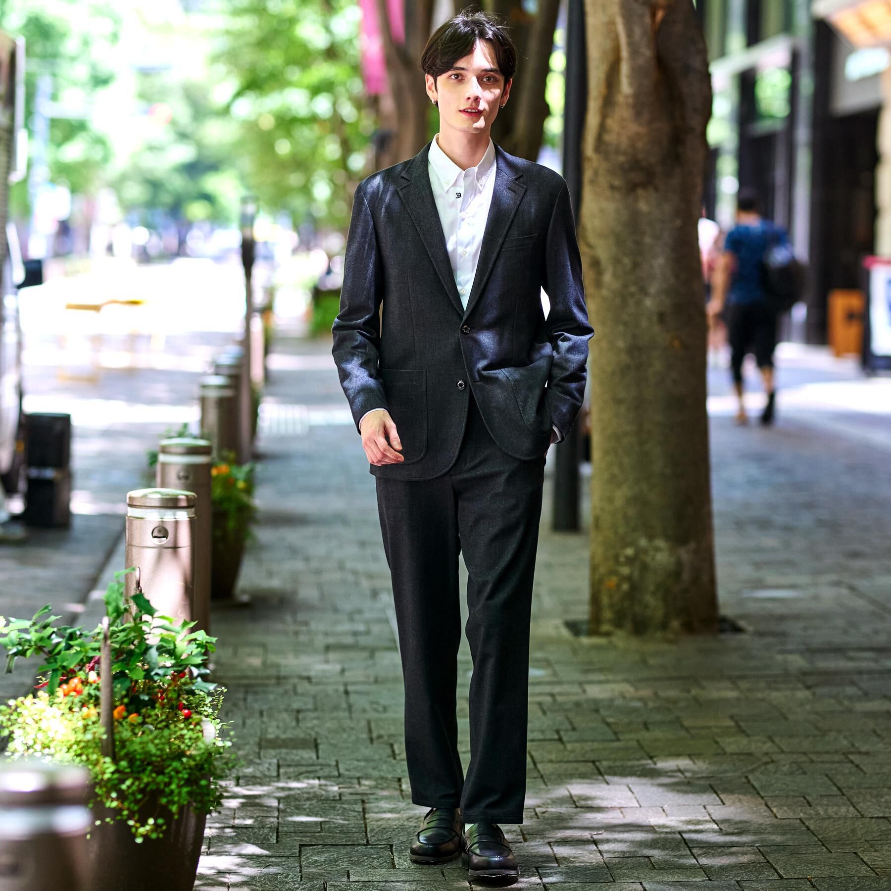 DRESSTERIOR「【セットアップ可】ストレッチソフトタッチ ジャケット」|テーラードジャケット|