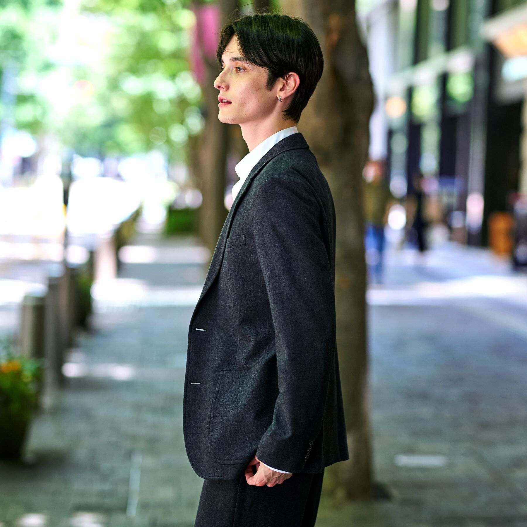 DRESSTERIOR「【セットアップ可】ストレッチソフトタッチ ジャケット」|テーラードジャケット|