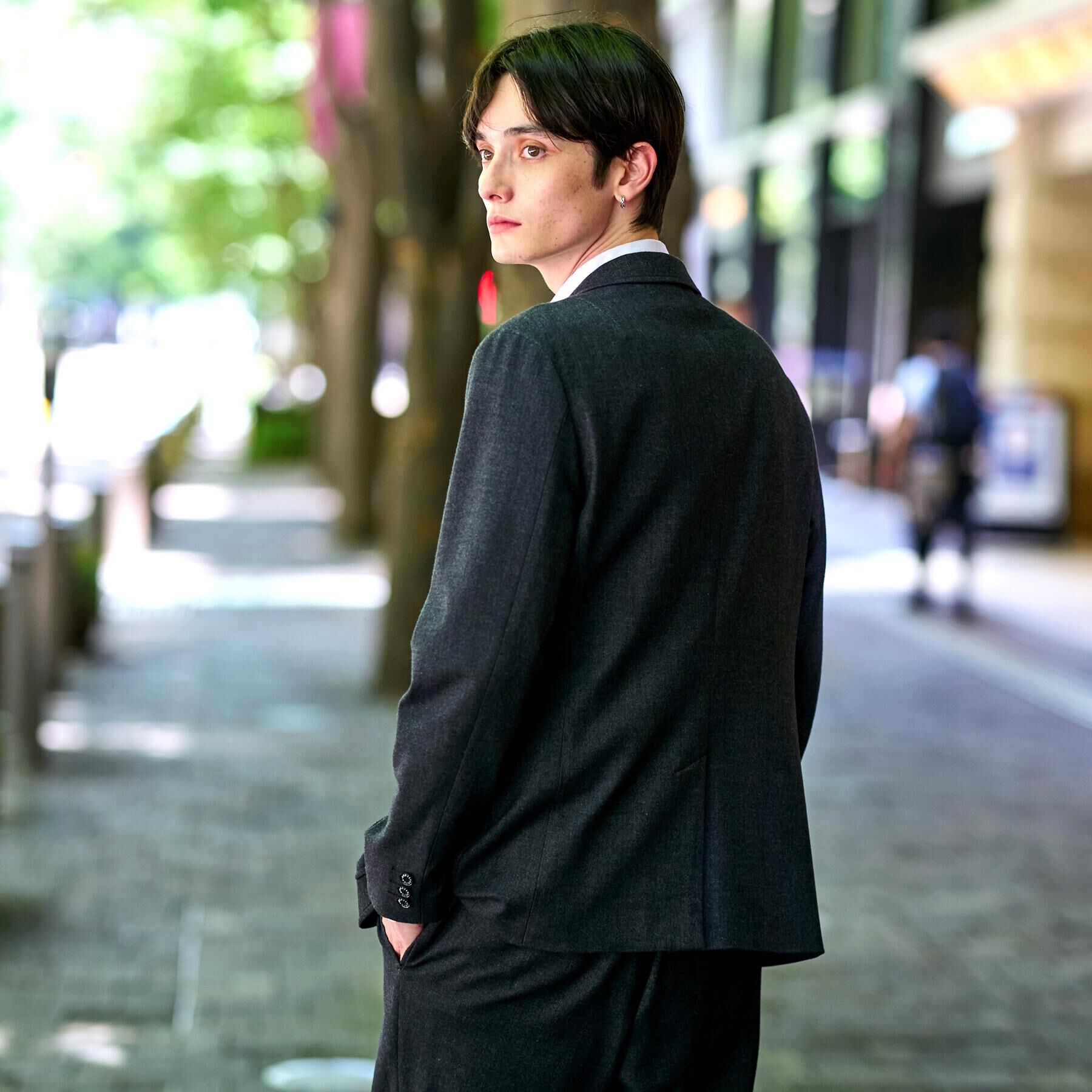 DRESSTERIOR「【セットアップ可】ストレッチソフトタッチ ジャケット」|テーラードジャケット|