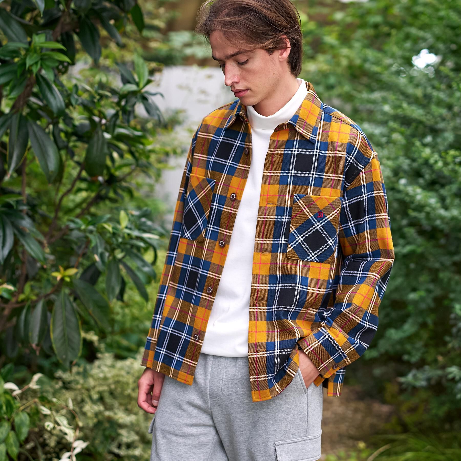 DRESSTERIOR「タータンチェック CPOシャツブルゾン」|シャツ・ブラウス|