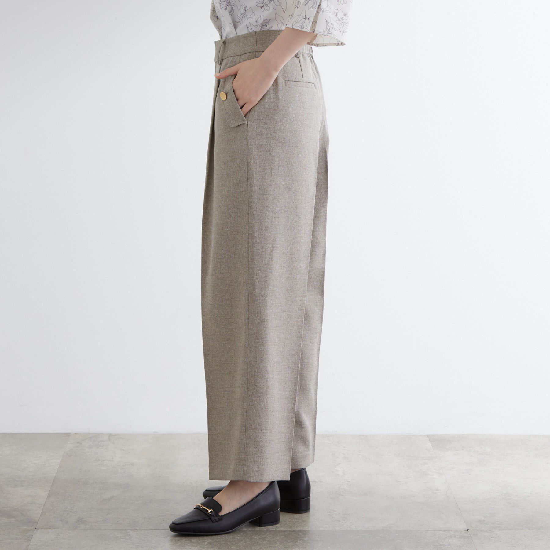 grove「【洗える】着回し優秀！フラップポケットワイドパンツ」|その他|