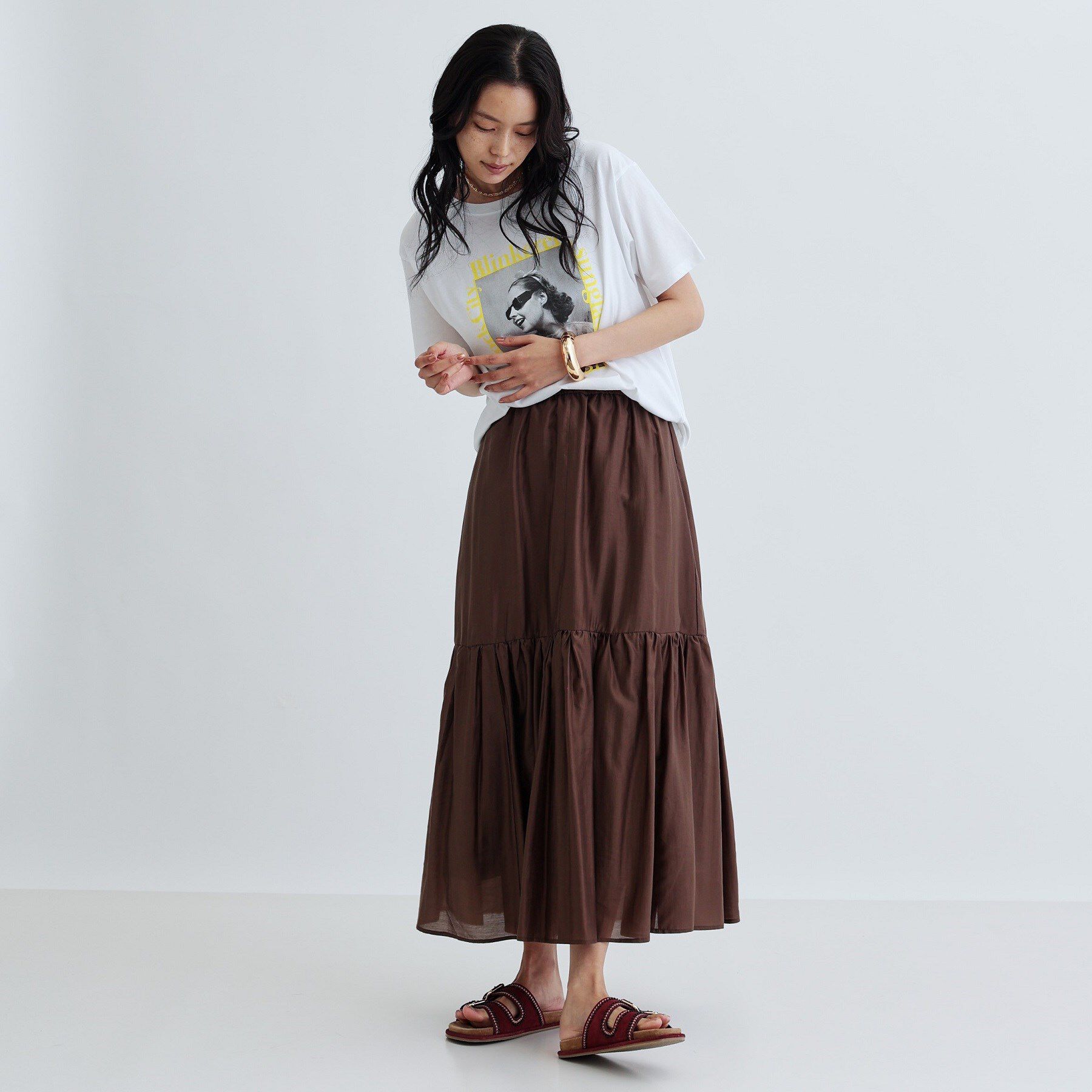 GALLEST「ティアードボイルスカート」|スカート|