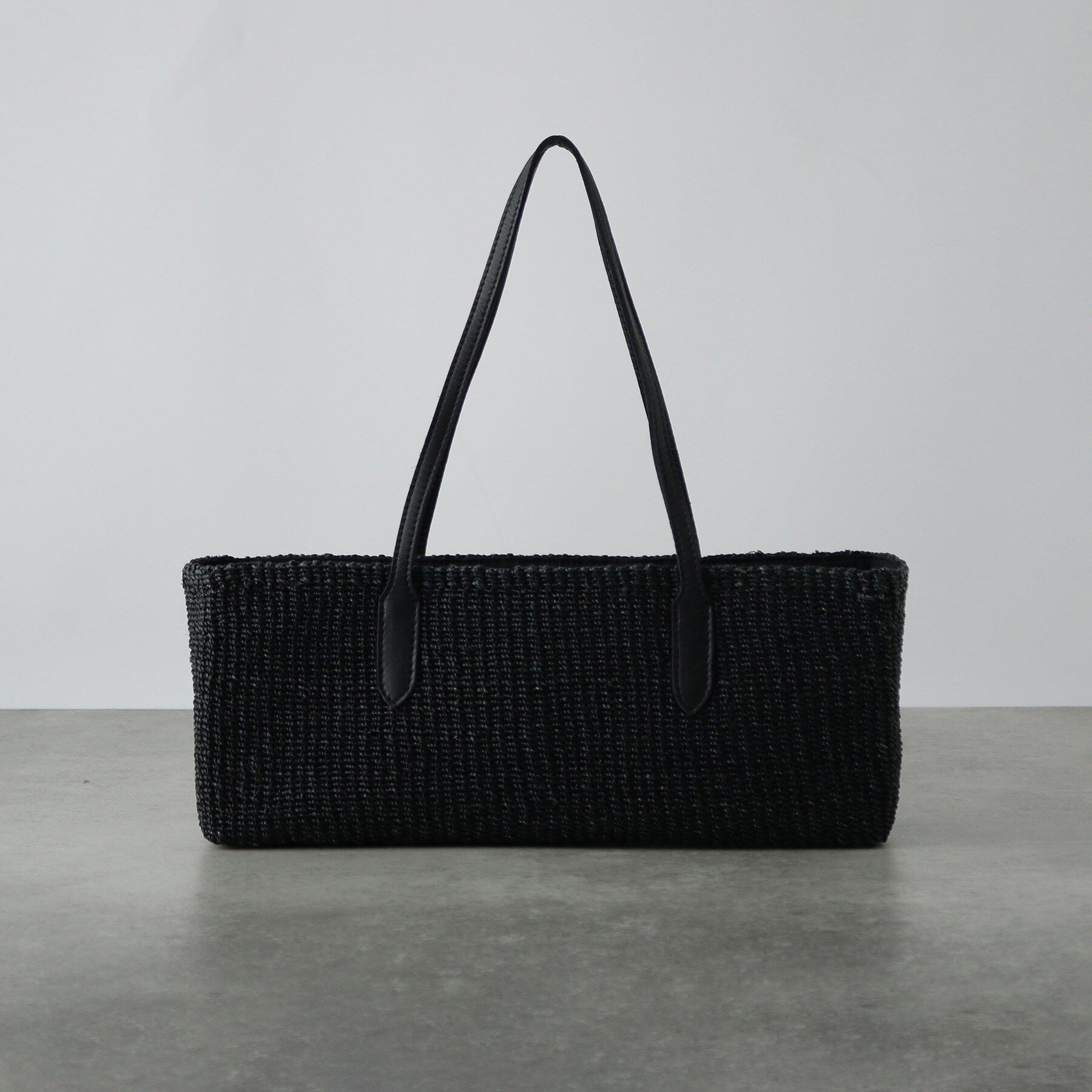 GALLEST「スクエアかごバッグ」|ハンドバッグ|ブラック(019)