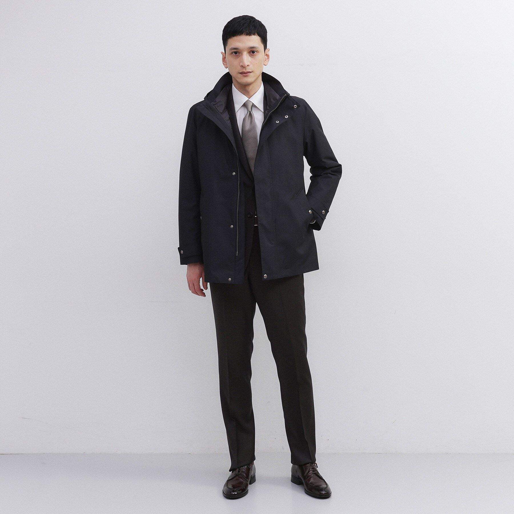 TAKEO KIKUCHI「【3WAY】グレンチェック ダウンライナー ブルゾン」|ブルゾン・スタジャン|