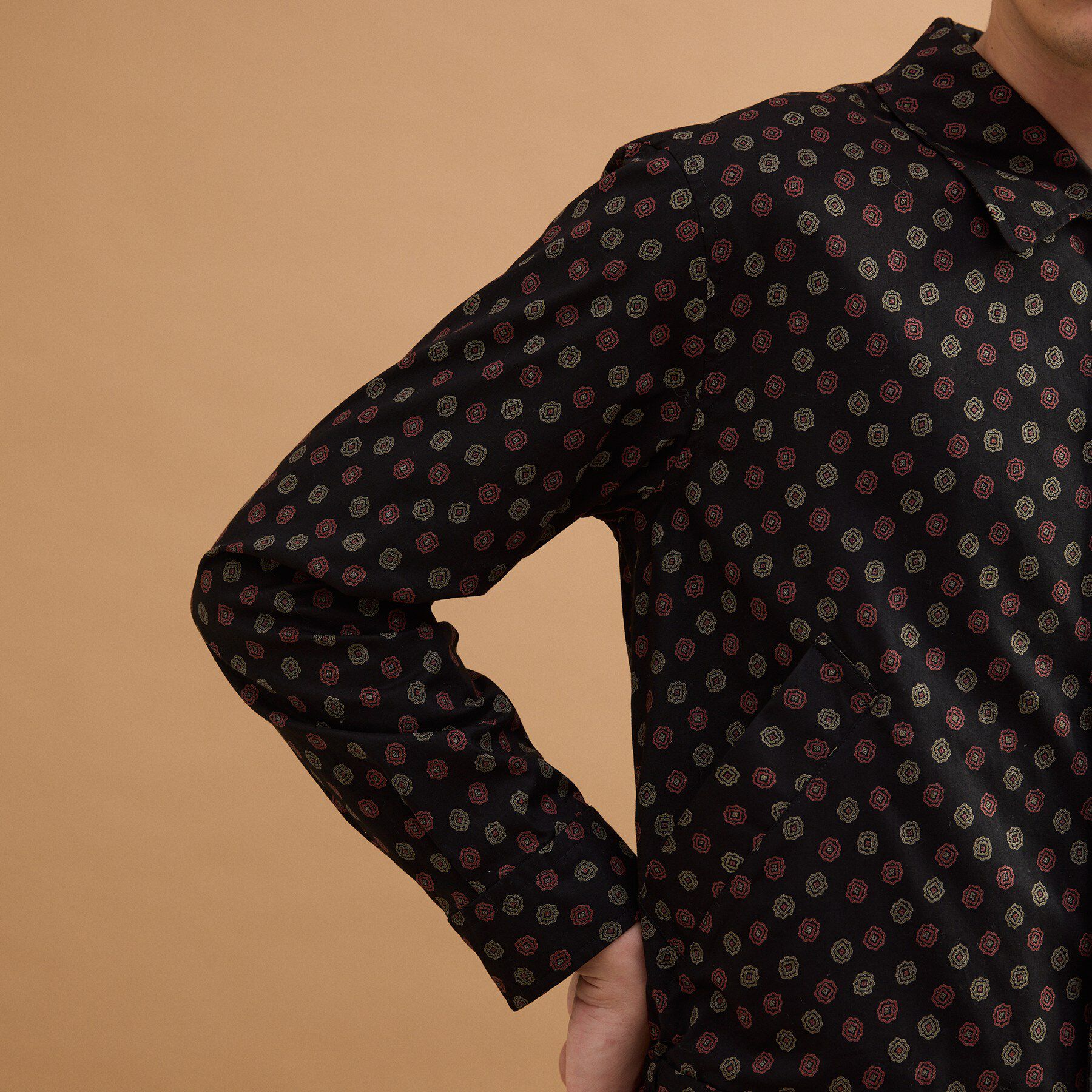 40CARATS&525「小紋プリントブルゾン」|ブルゾン・スタジャン|