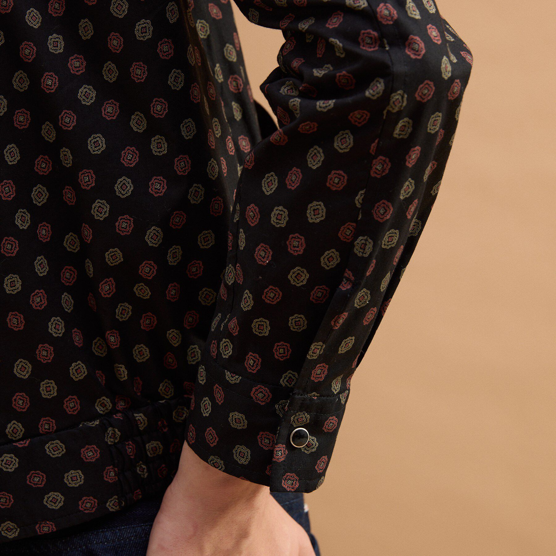 40CARATS&525「小紋プリントブルゾン」|ブルゾン・スタジャン|