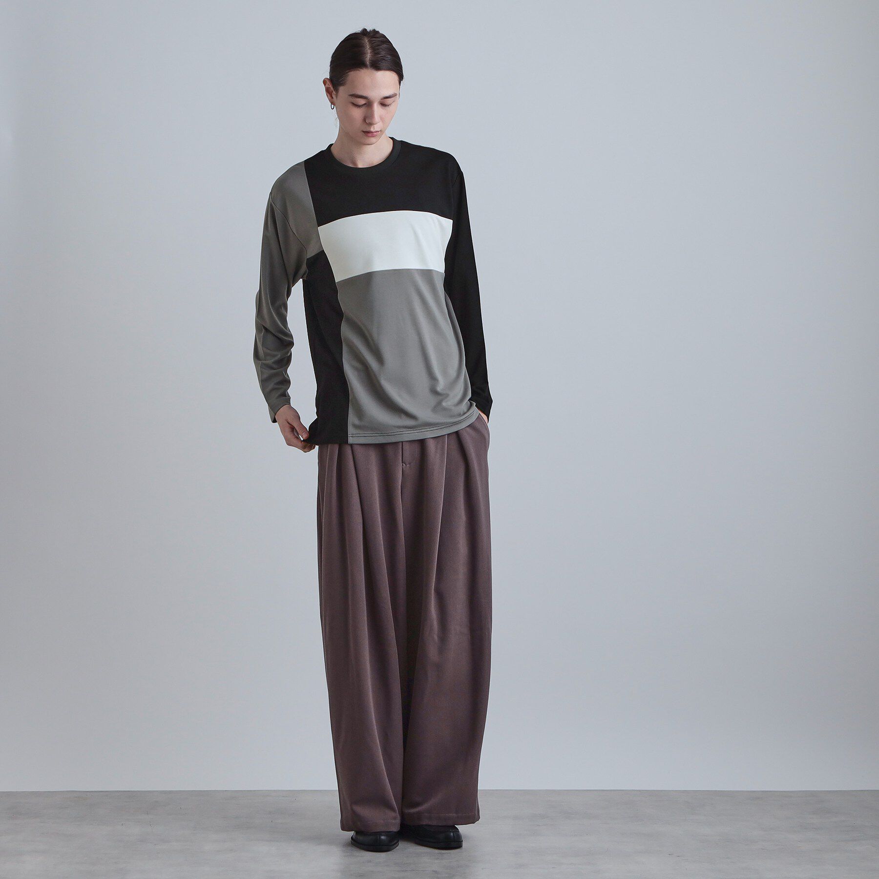 tk.TAKEO KIKUCHI「スクエア切り替えカットソー」|Tシャツ・カットソー|