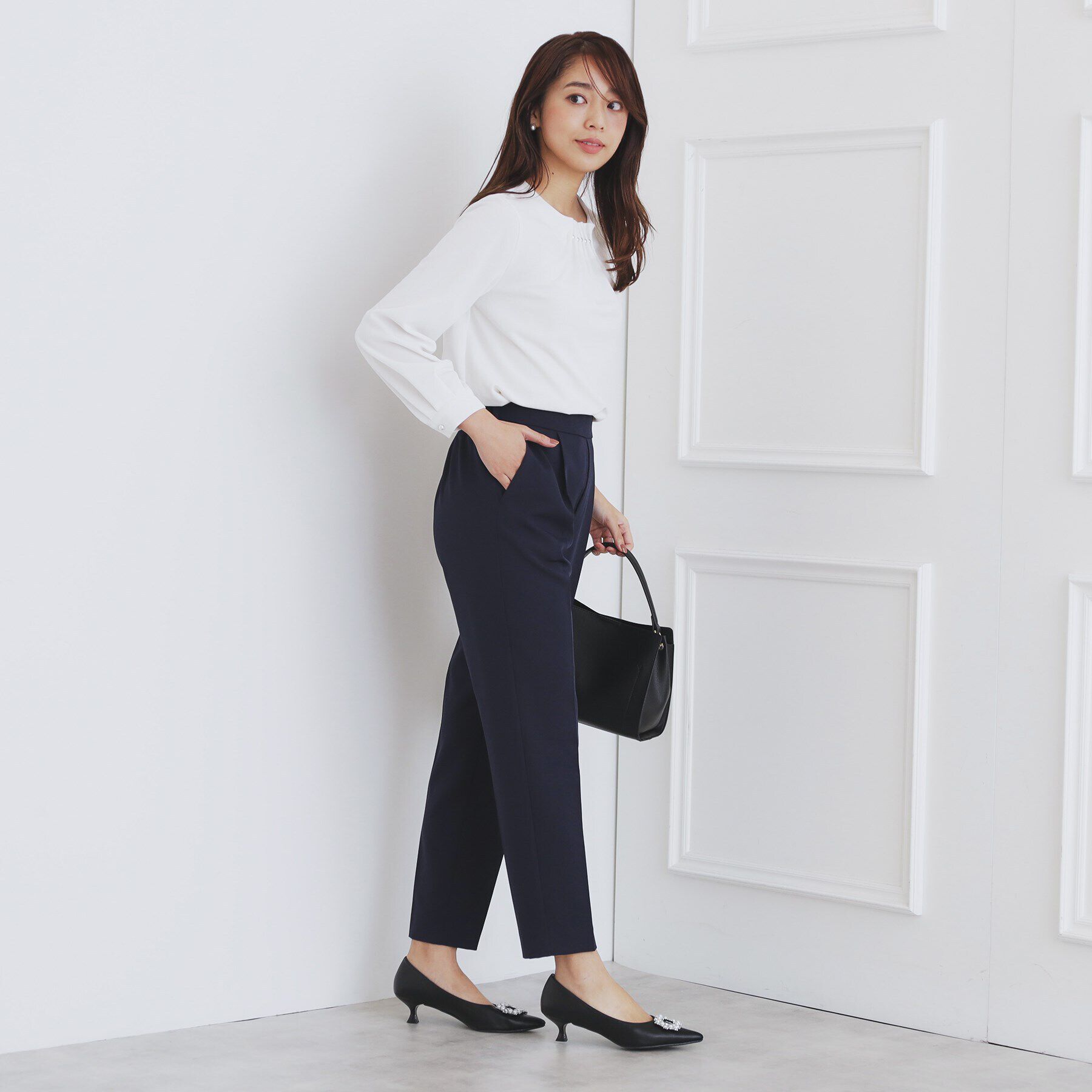 index「《通勤/セットアップ対応》ストレッチテーパードパンツ【洗濯機洗い可/イージーアイロン】」|その他|