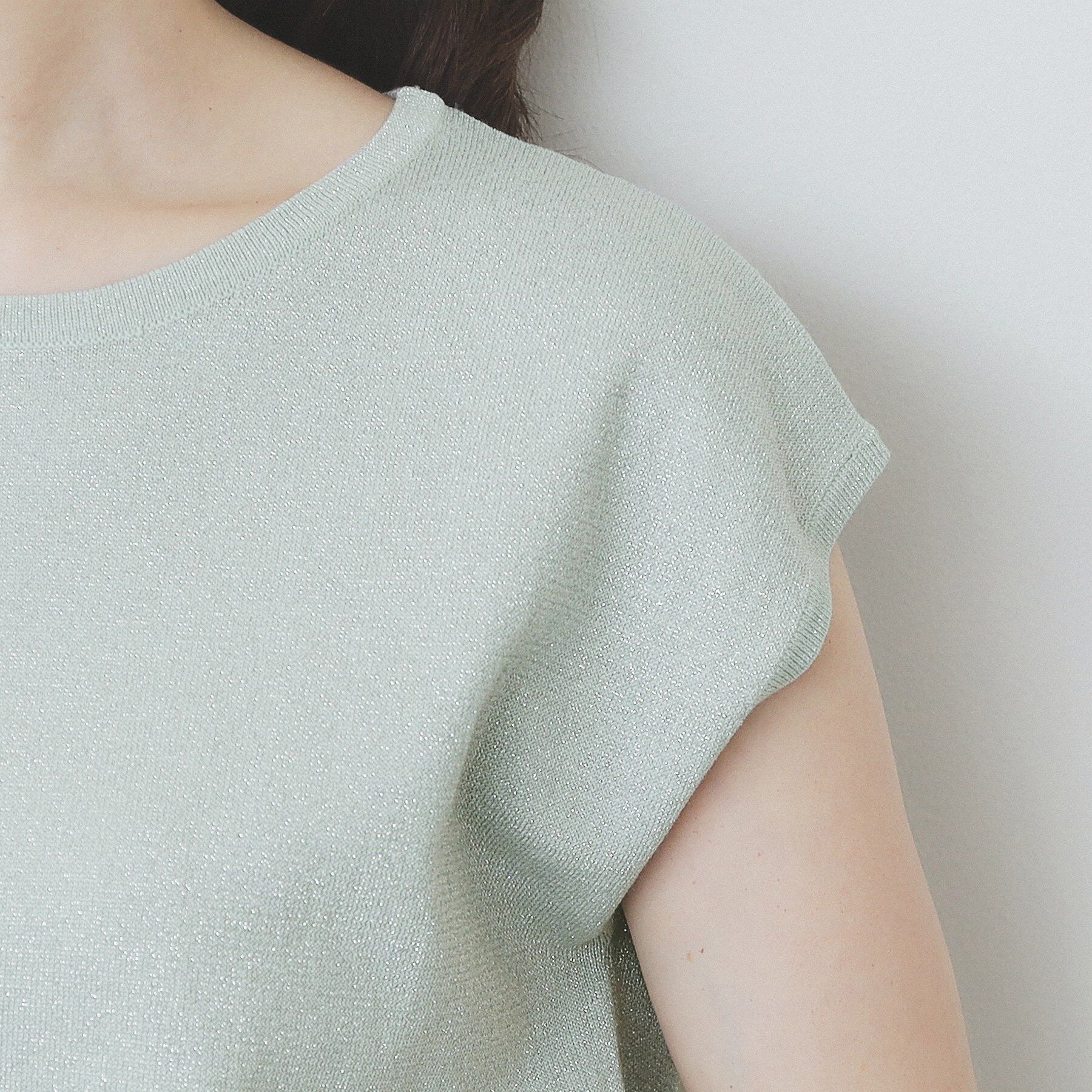 index「《XS-LLサイズ》フレンチスリーブニット【洗濯機洗い可/抗ピル】」|ニット・セーター|