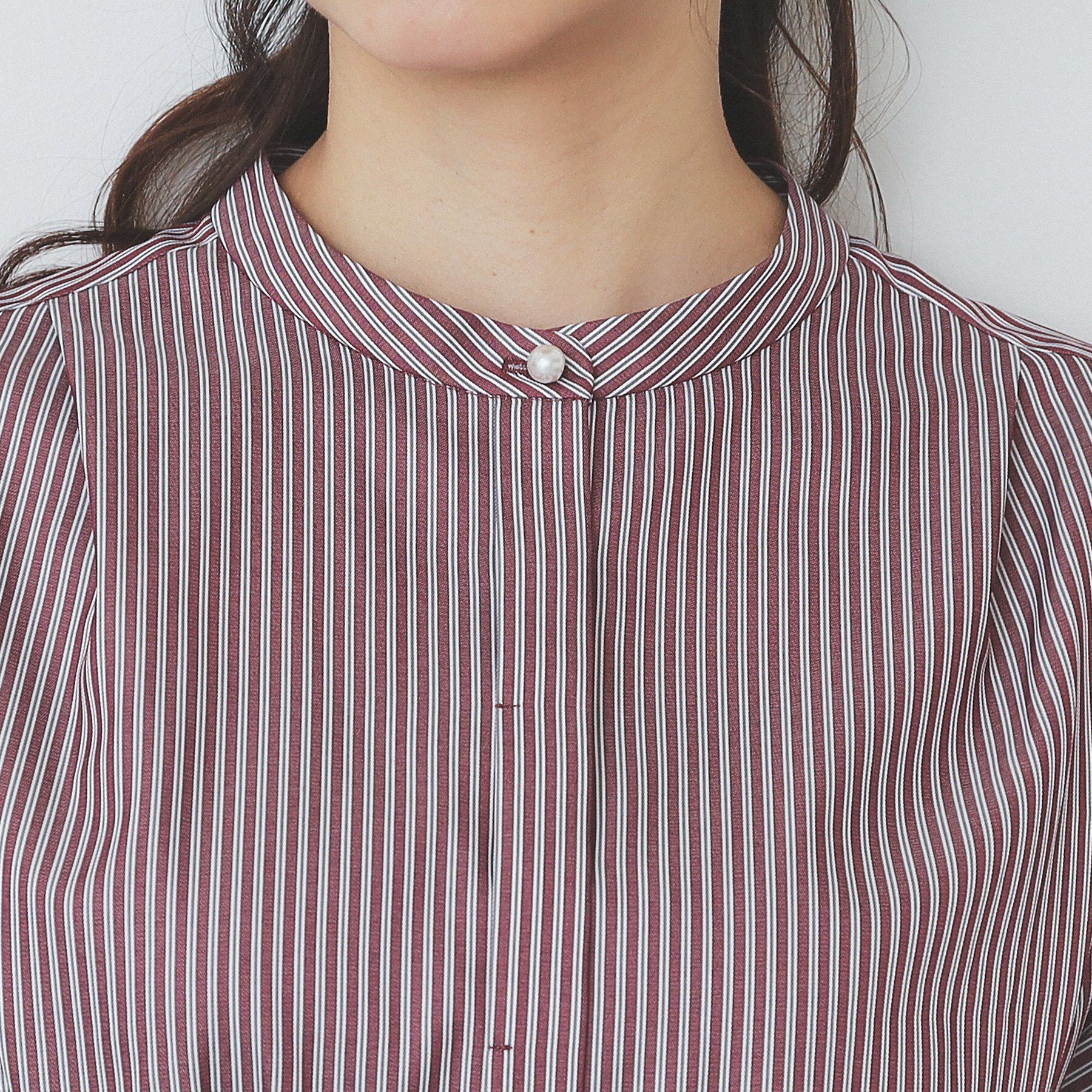 index「《XS-LLサイズ》マルチストライプシャツワンピース【洗濯機洗い可/イージーアイロン/防シワ】」|ワンピース|