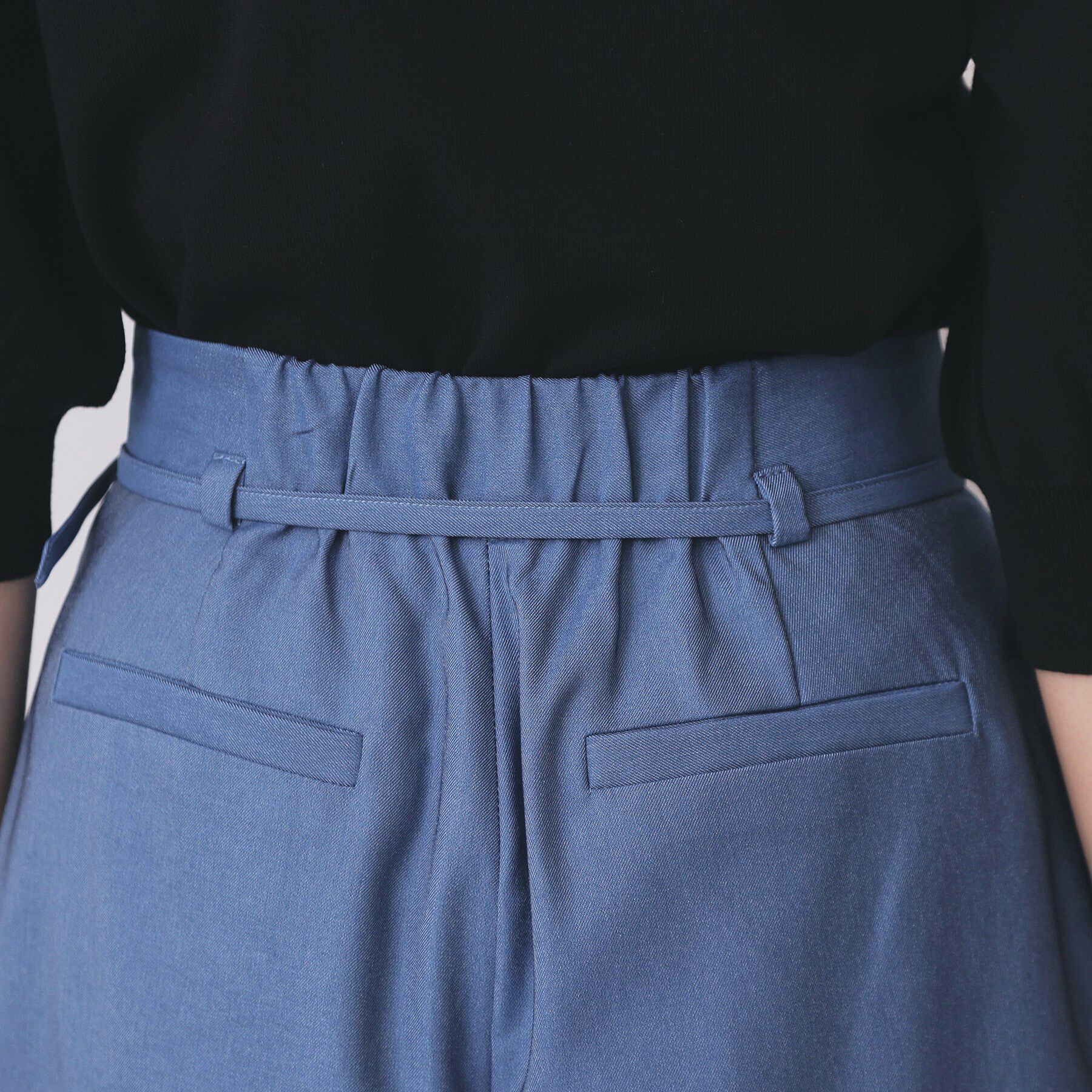 index「ベルト付きストレッチワイドパンツ【洗濯機洗い可】」|その他|