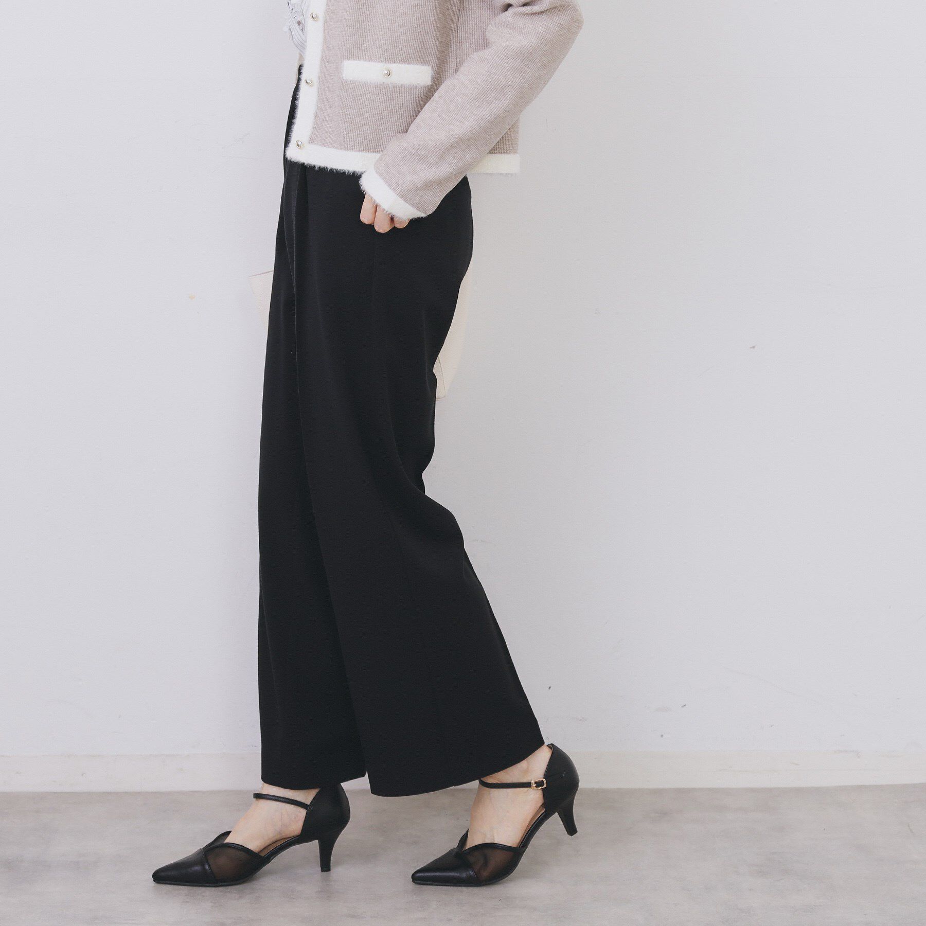 index「裏起毛ストレッチワイドパンツ【洗濯機OK/イージーアイロン】」|その他|