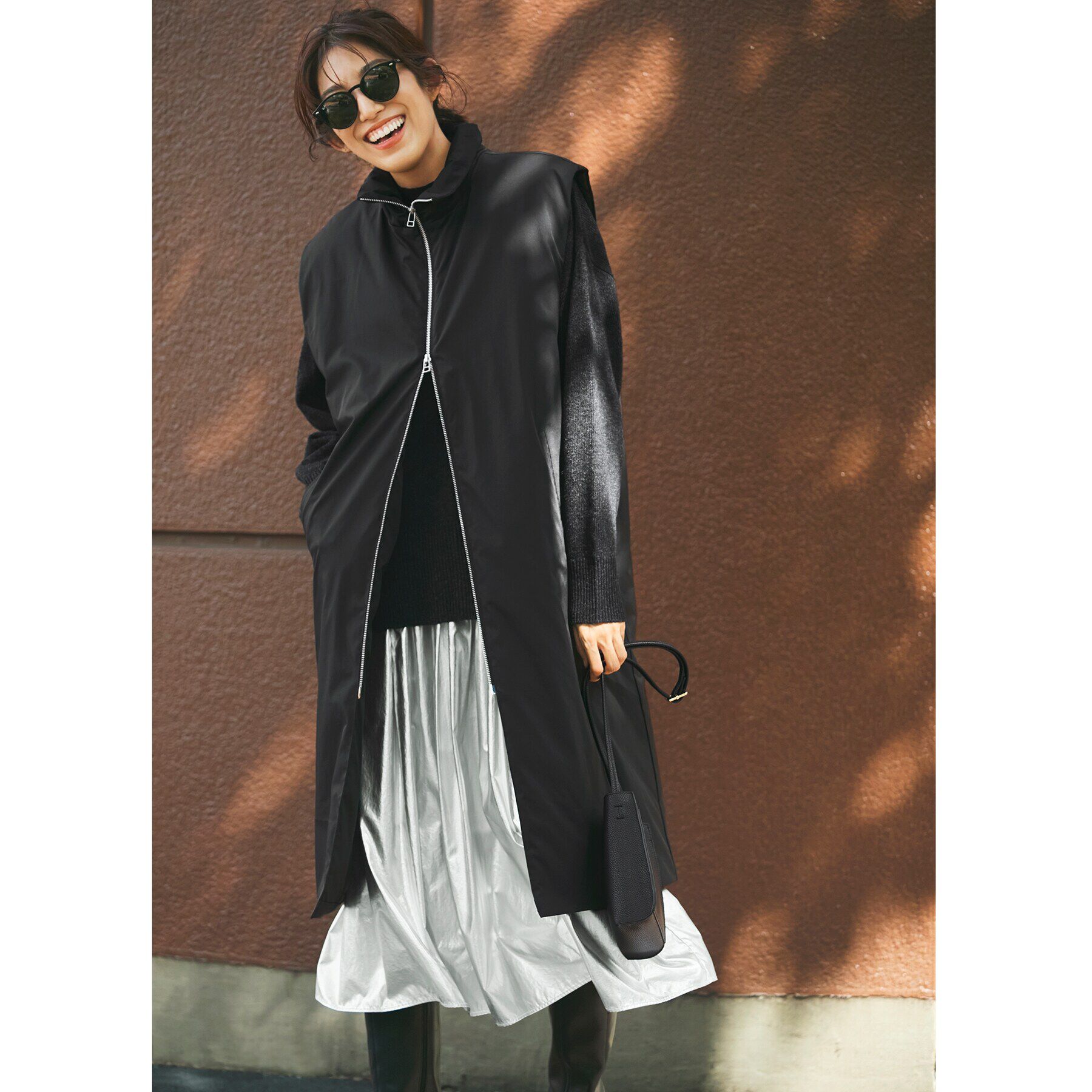 OPAQUE.CLIP「【大草直子さんコラボ】タック＆ギャザースカート」|スカート|