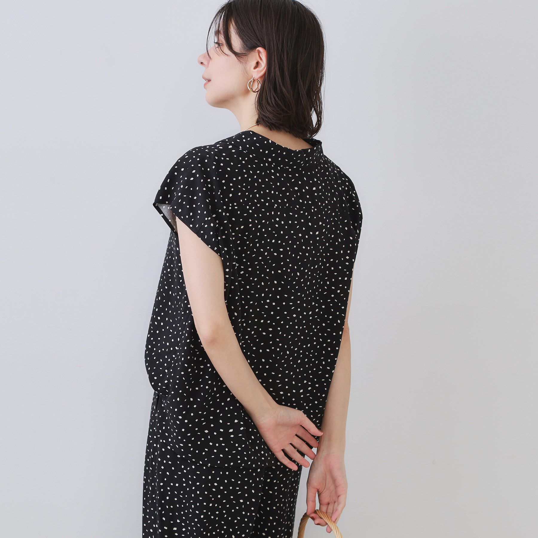 OPAQUE.CLIP「幾何柄プリントシャツ/セットアップ対応【洗える】」|シャツ・ブラウス|